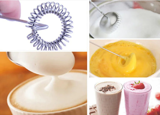 Electric Milk Frother & Portable Mixing Cup – 2-in-1 Foam Maker for Coffee, Matcha & Protein Drinks